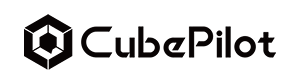 CubePilot logo with a hexagonal icon featuring a cube and a drone propeller next to the word "CubePilot" in bold text.