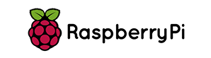 A stylized raspberry with green leaves appears next to the black text "Victus Raspberry Logo."