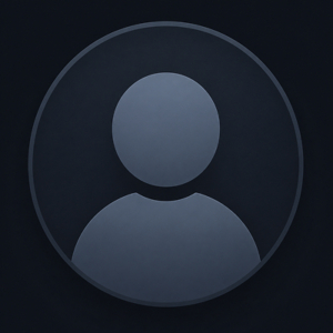 Dark gray generic user avatar icon with a circular head and shoulders on a black background.