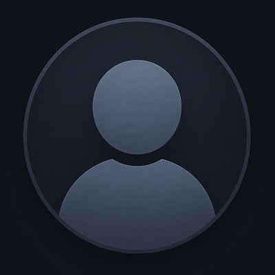 Dark gray generic user avatar icon with a circular head and shoulders on a black background.